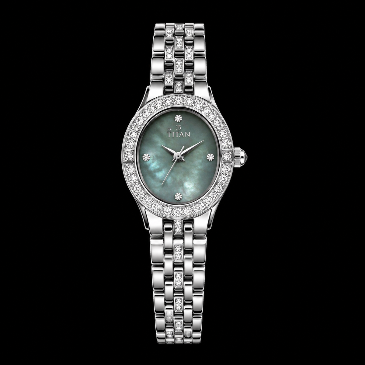 NEKE Women’s Elegant Oval Dial Stainless Steel Watch
