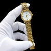 Elegant Gold Women’s Watch with Classic Roman Numeral Dial