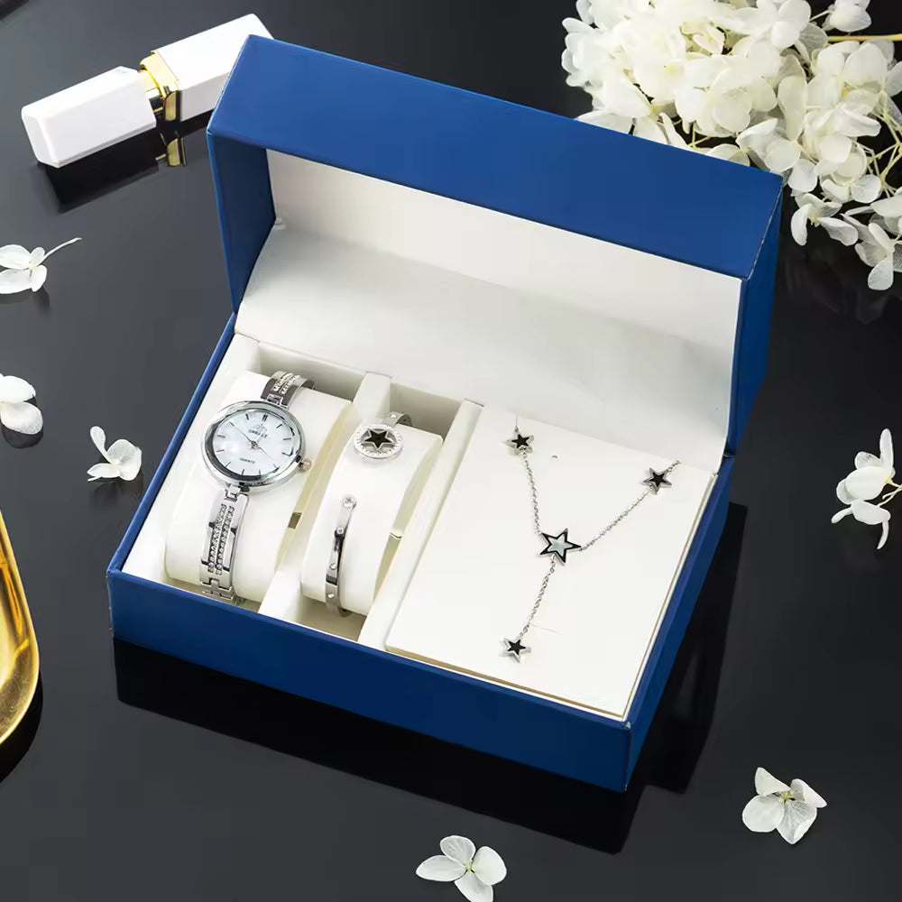 Case Luxury Fashion Watch Jewelry Box Set for Women Lady Girl