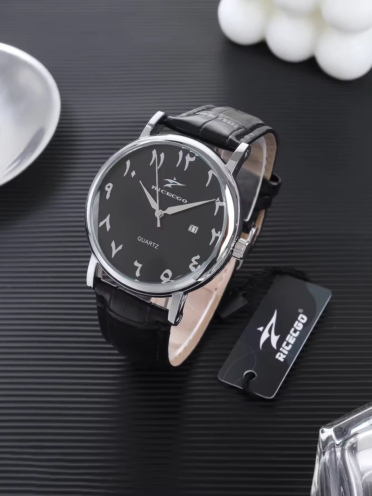 Latest Luxury Alloy Multifunctional Men's Quartz Watch Leather Strap Chronograph with Date Display for Business Occasions