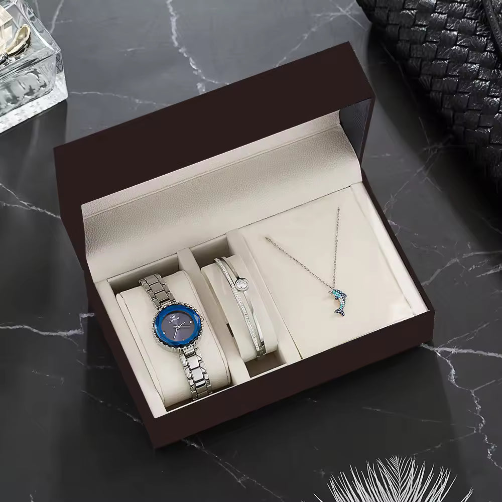 Case Luxury Fashion Watch Jewelry Box Set for Women Lady Girl