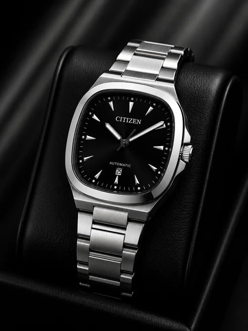 MODERN EXECUTIVE SQUARE CHAIN WATCH
